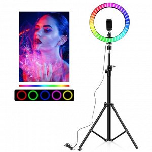 Кольцевая светодиодная лампа RGB LED / 30 см