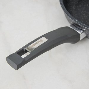 Сковорода «Гранит», d=22 см, пластиковая ручка, антипригарное покрытие, цвет серый