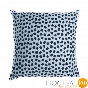 Чехол для подушки из хлопка с принтом Funky dots, серо-голубой Cuts&Pieces, 45х45 см