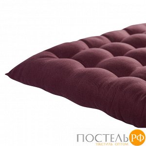 Подушка на стул бордового цвета из коллекции Wild, 40х40 см