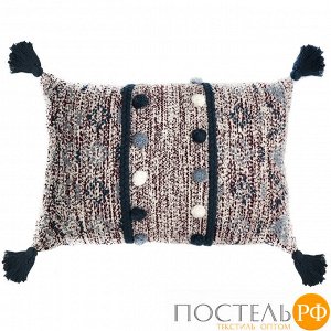 Подушка декоративная с помпонами и кисточками Ethnic, 40х60 см
