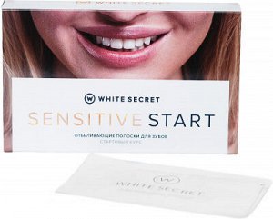 WhiteSecret, Полоски для отбеливания зубов "SENSITIVE START" (7 саше/ 14 полосок)