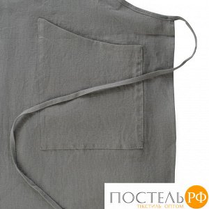 TK18-AP0005 Фартук из умягченного льна серого цвета Essential, 70х82 см