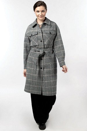 01-10364 Пальто женское демисезонное (пояс)