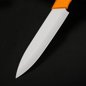 Нож керамический «Симпл», лезвие 12,5 см, ручка soft touch, цвет в ассортименте