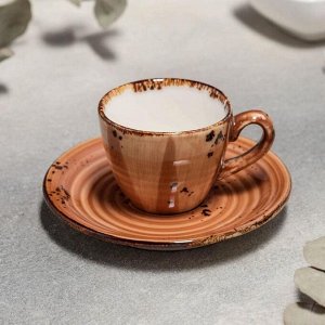 Кофейная пара «Винтаж», чашка 75 мл, блюдце 12 см