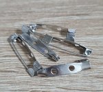 Основа для броши пришивная 25мм набор 5шт