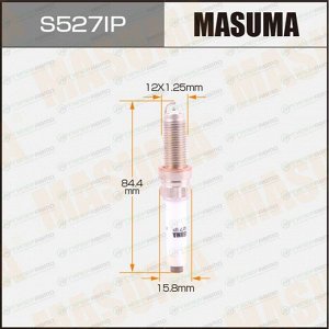 Свеча зажигания Masuma Iridium+Platinum SILZKGR8B8S с иридиевым электродом, арт. S527IP