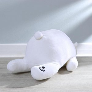Мягкая игрушка «Мишка закрытые глазки», цвет белый