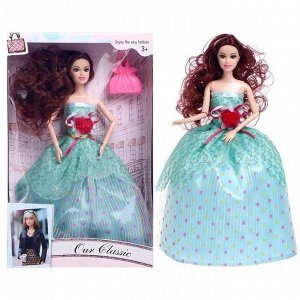 Кукла модель шарнирная «Лида», в платье, МИКС