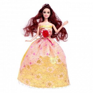 Кукла-модель шарнирная «Лида» в платье, МИКС