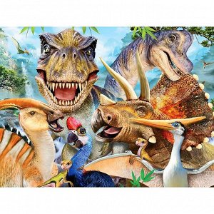 3D Пазл «Динозавры селфи», 100 элементов