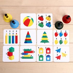 IQ-ZABIAKA Развивающий набор «Цветные колокольчики»