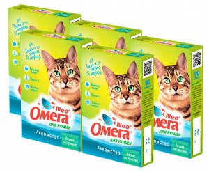 Омега-Нео + для кошек Мятное настроение (с кошачьей мятой) 90 таб*5