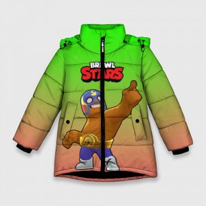 Зимняя куртка для девочек 3D «Brawl Stars»