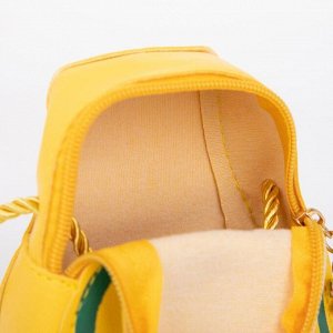 Сумка детская, отдел на молнии, длинный шнурок, цвет жёлтый, «Авокадо»