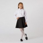 Школьная блузка для девочки, цвет белый, рост 158 см