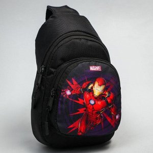 Сумка-рюкзак «Мстители», 15 х 26 см, отдел на молнии, н/карман, рег. ремень, MARVEL