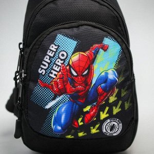 Сумка-рюкзак «Человек-паук», 15 х 26 см, отдел на молнии, н/карман, рег. ремень, MARVEL
