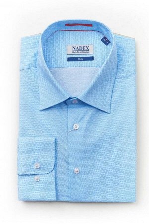 рубашка Nadex 311025И_170 бело-голубой