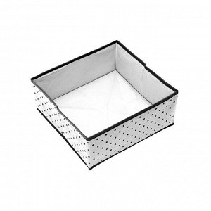 Коробка квадратная для хранения вещей Eco White, 30х30х13 см