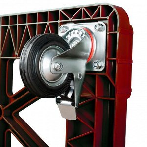 Тележка для ящика, 508П, 61,8х41,5х17см, красная