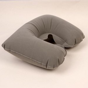 Набор туристический: подушка для шеи, маска для сна, цвет серый