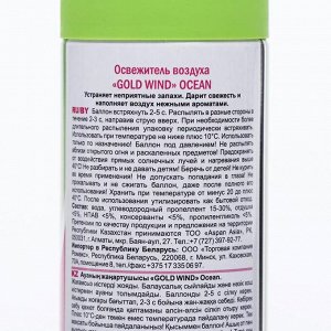 Освежитель воздуха «Голд Винд» 2 в 1 океан, 300 мл