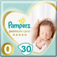 PAMPERS Подгузники Premium Care NewBaby (1-2.5кг) Микро Упаковка 30