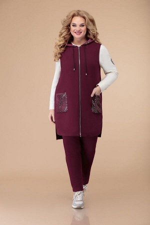 брюки, жилет, туника Svetlana-Style 1492 бордо