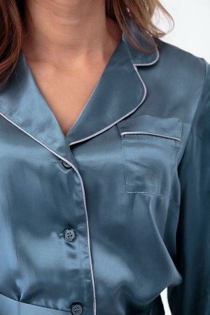 Блуза, брюки Anelli 870 голубой