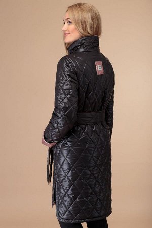 Пальто / Svetlana-Style 1458 черный+розовый