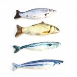 Игрушка для кошек &quot;Карп, скумбрия, селедка, форель с валерианой&quot; (в ассорт) 23см Антицарапки