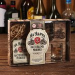Подарочный набор «На удачу. Настоящему мужику», рюмки и карты