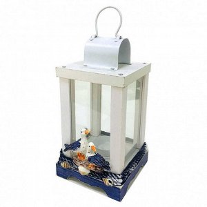 Лампа-подсвечник "Морская серия" с двумя птицами размер 10*20см