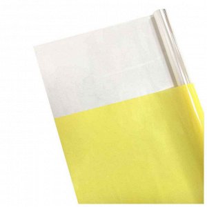 Пленка в рулоне "Прозрачный край" желтая размер 70см*10м 200гр