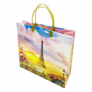 Пакет сумка размер 30*30см "Эйфелева башня"