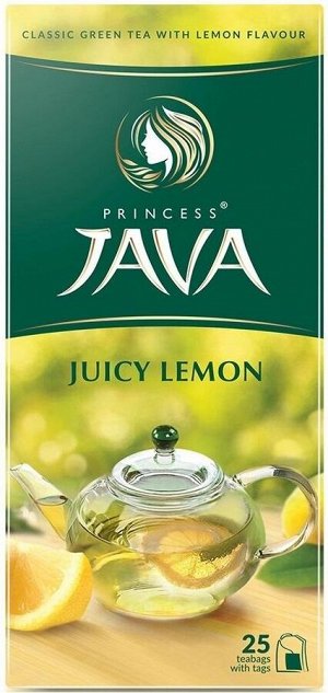 Зеленый чай в пакетиках Принцесса Ява Сочный лимон, 25 шт