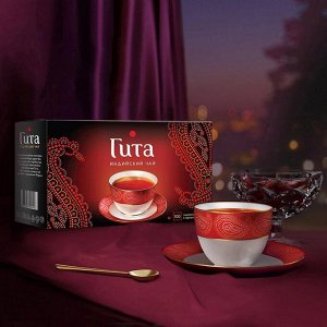 Черный чай в пакетиках Принцесса Гита Индия, 100 шт с ярлычками