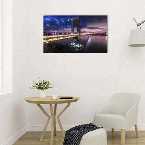 Картина на холсте "Манхэттен-Бруклинский мост" 60*100 см
