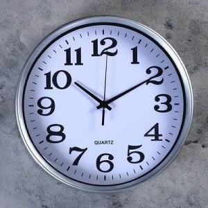 Часы настенные, серия: Классика, "Харита", d=30 см, 1 АА, плавный ход, микс