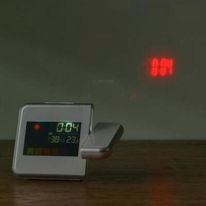 Часы электронные с проекцией: календарь, будильник, 2 ААА, 15х11 см