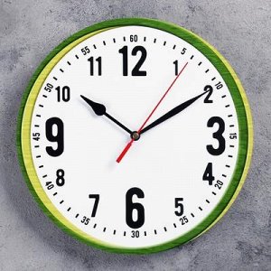 Часы настенные классика, круглые 24 см