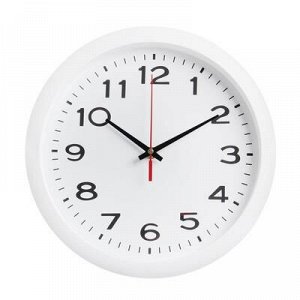 Часы настенные, серия: Классика, белый обод, 28х28 см, МИКС