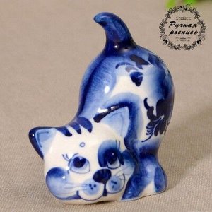 Сувенир керамика "Кот "Мурзик" 6х5,5 см