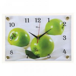 Часы настенные, серия: Кухня, &quot;Яблоки&quot;, 25х35 см, микс