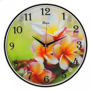 Часы настенные, серия: Цветы, "Цветки", 30х30 см, микс