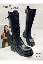 Женские ботинки демисезон Н712 черные
