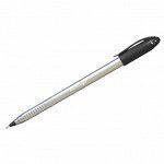 Ручка шариковая Berlingo "Triangle Silver" черная, 1,0мм, трехгран.
