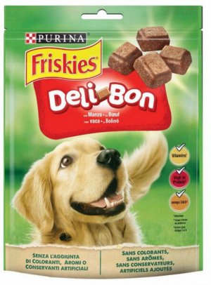 Friskies Deli-bon лакомство для взрослых собак с Говядиной 130г